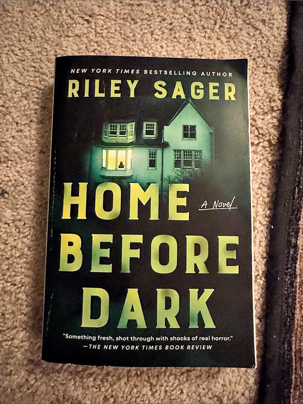 Dutton Home Before Dark by Riley Sager Paperback Novel Black & Green